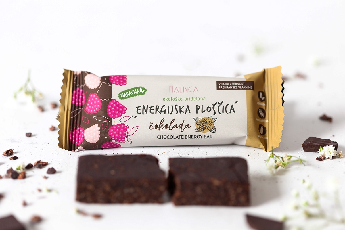 Baton energizant ciocolată bio