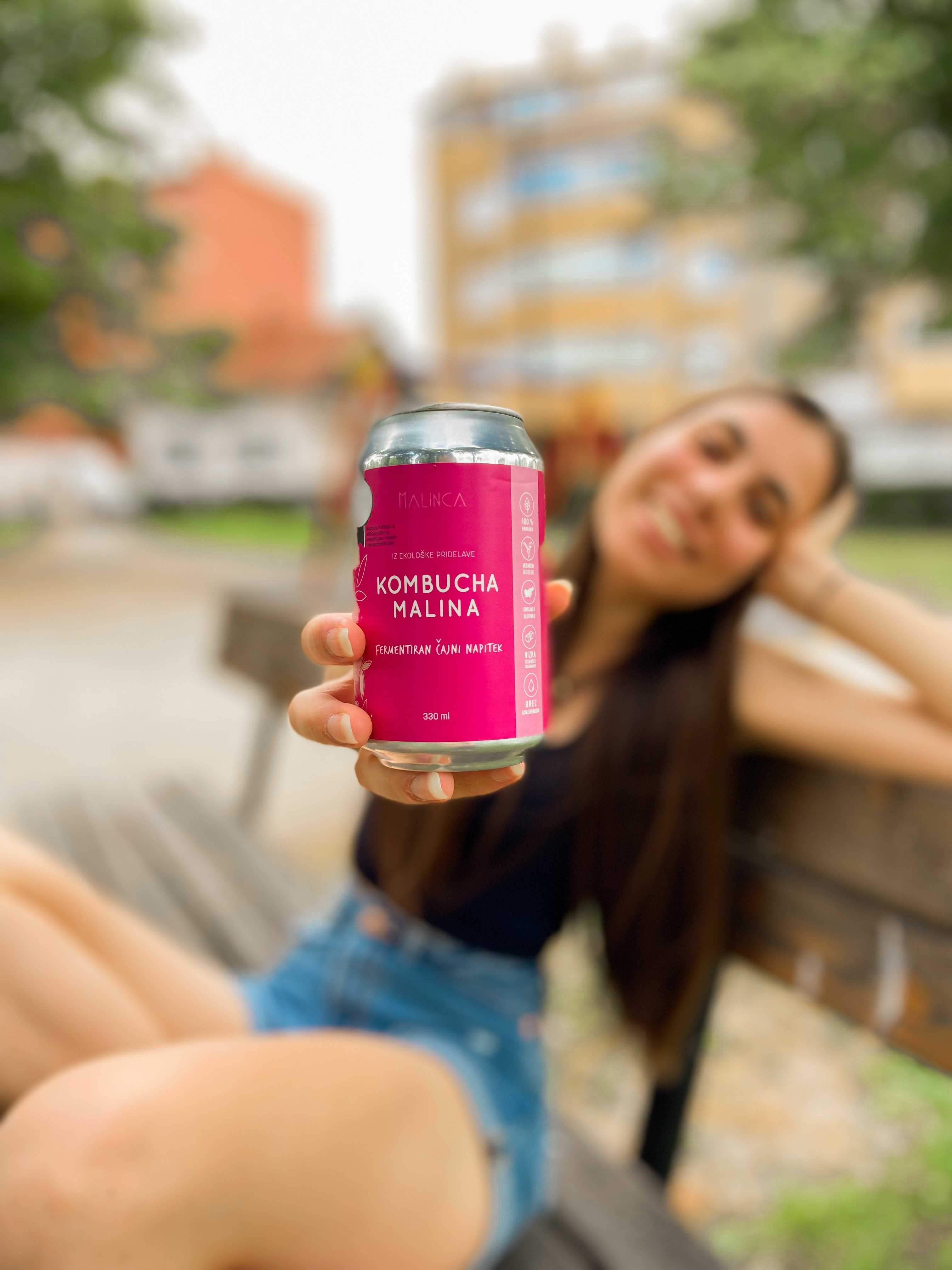 Kombucha cu zmeură bio