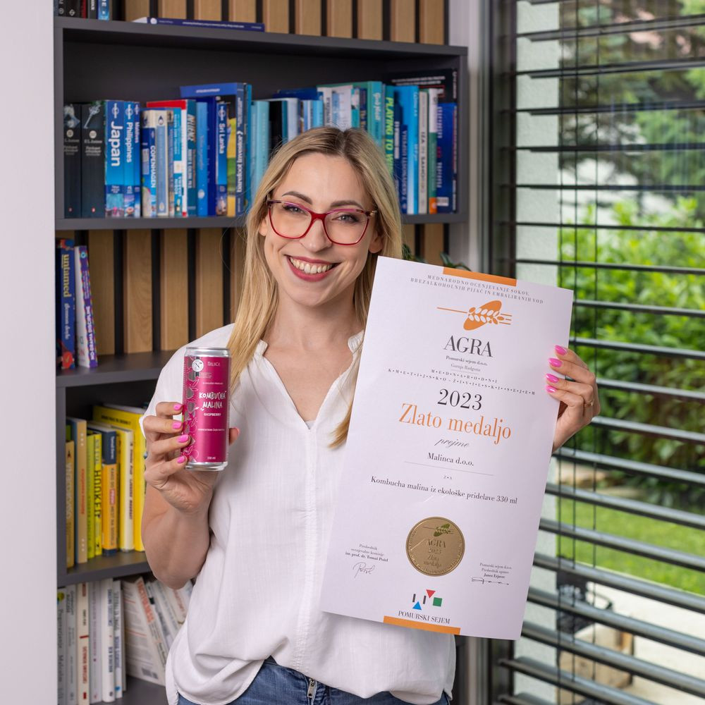 Kombucha cu zmeură bio