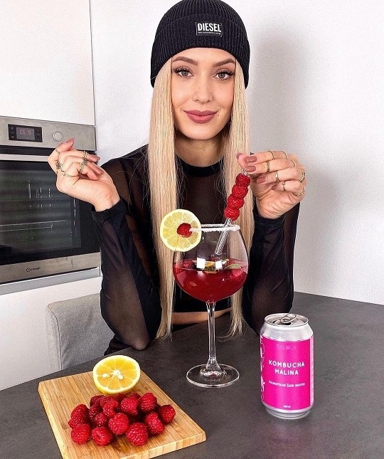 Kombucha cu zmeură bio