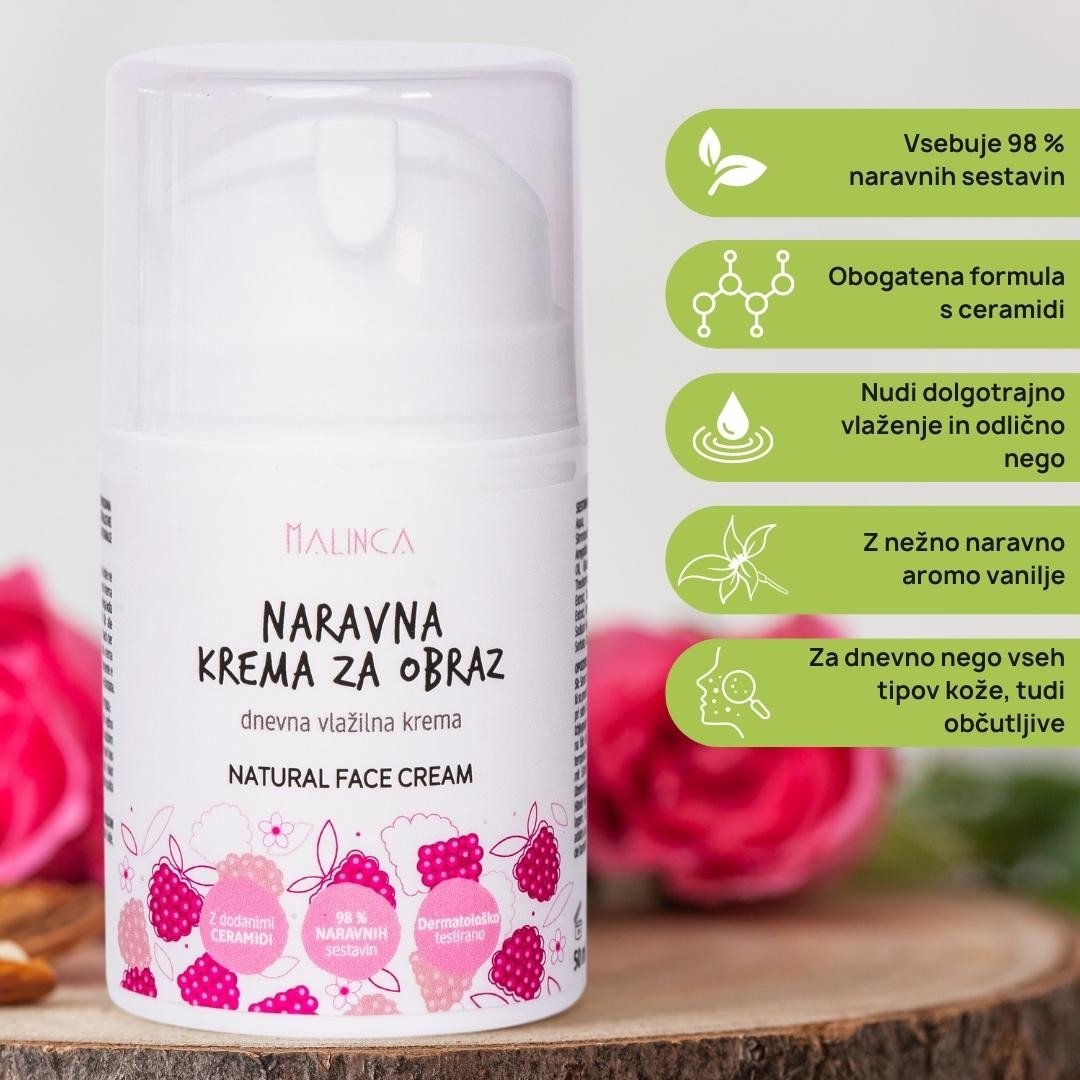 Cremă naturală hidratantă pentru față 