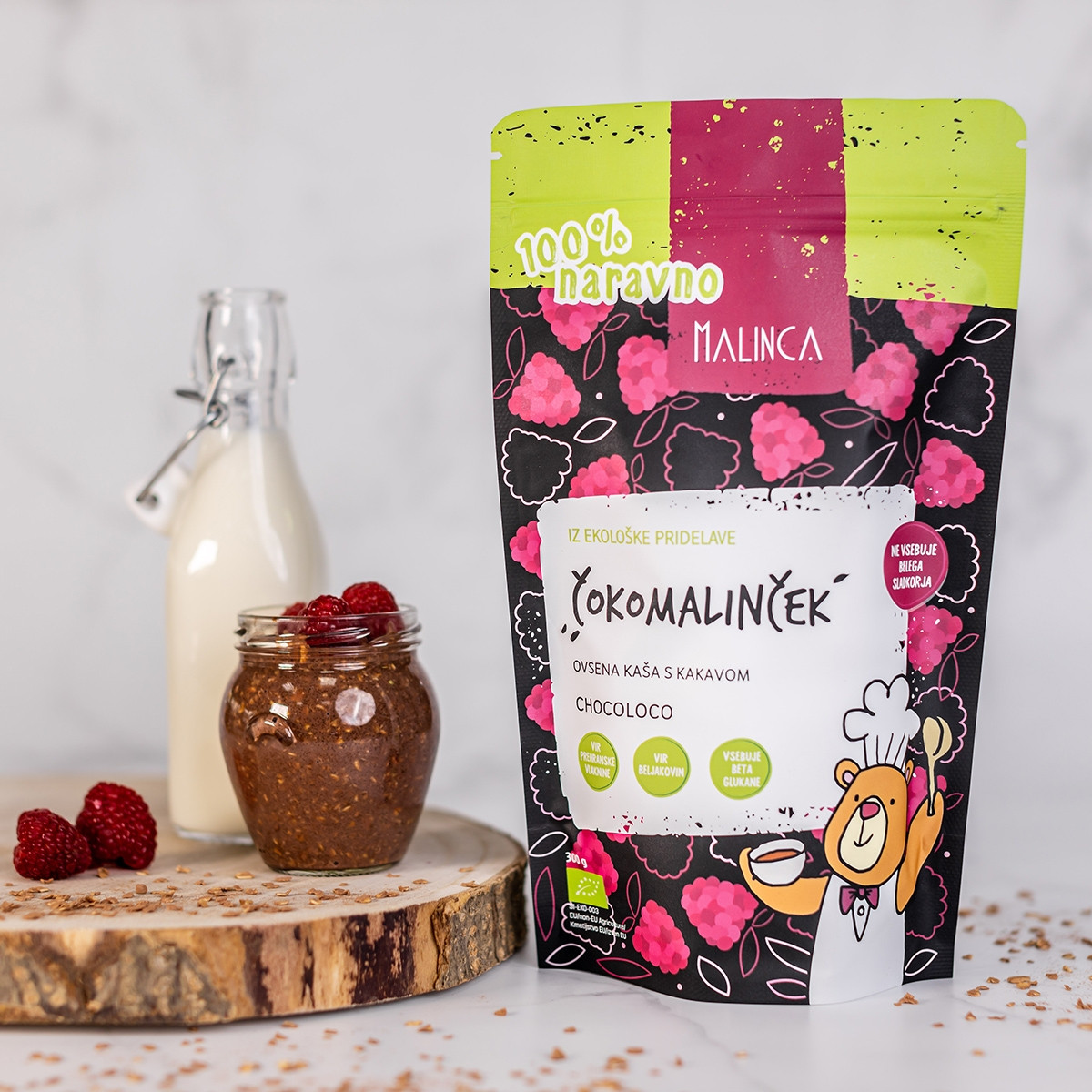 Terci de ovăz cu cacao bio 