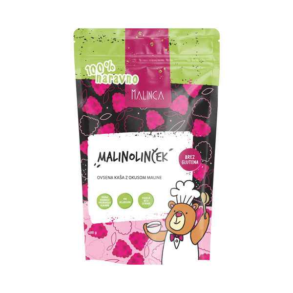 Terci de ovăz cu zmeură 400 g