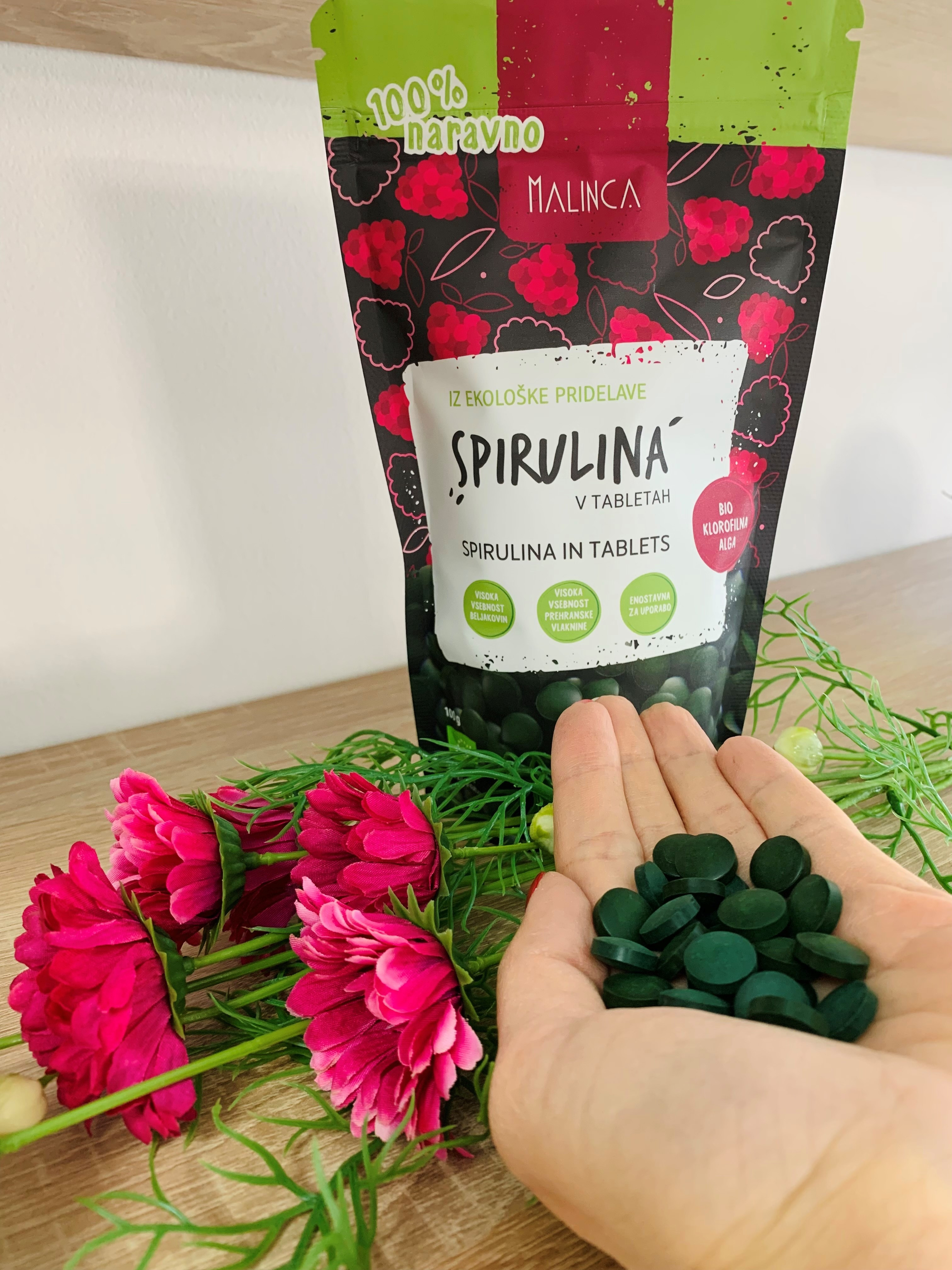 Spirulină în tablete bio