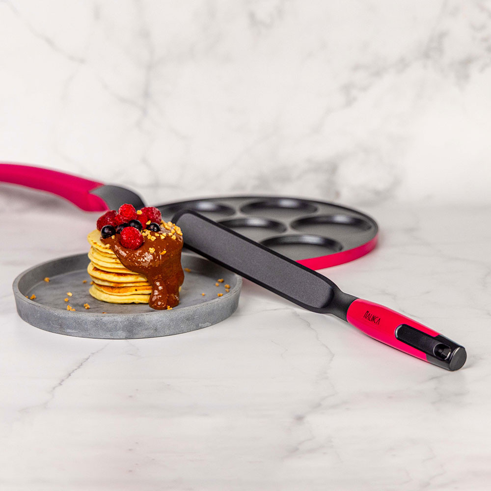 Set tigaie pentru mini clătite și spatulă