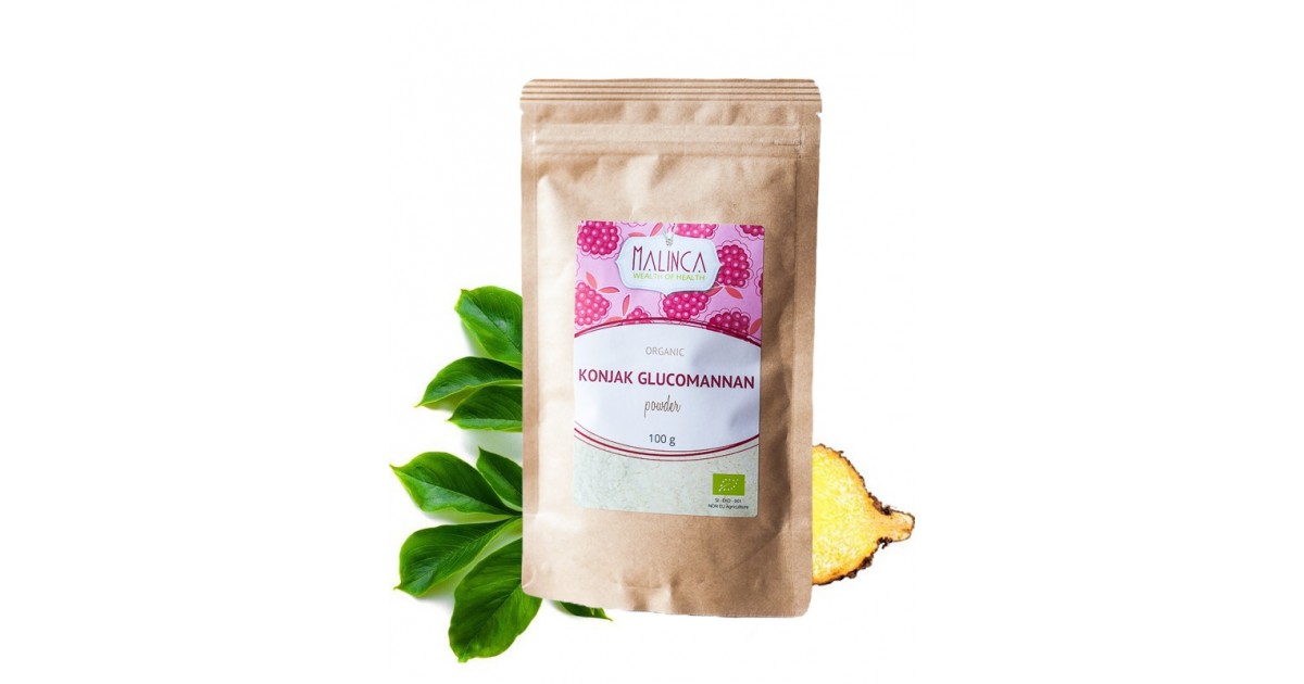 Organic Konjac Powder 100g Malinca.eu