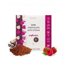 Dark chocolate with stevia - raspberry 80g