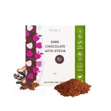 Dark chocolate with stevia 80 g