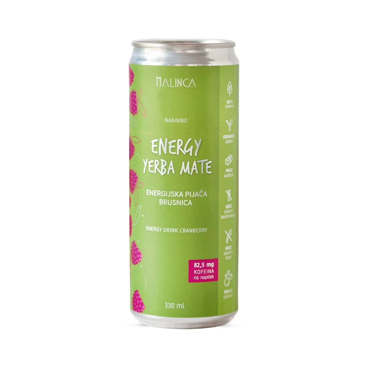 Natural energy drink cranberry