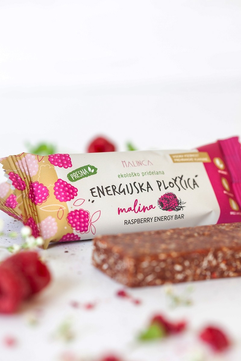 Organic Raspberry Energy Bar