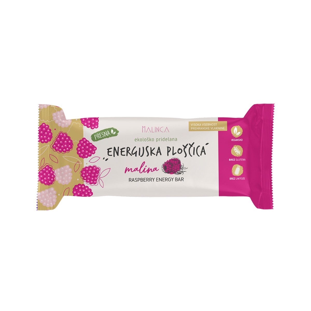 Organic Raspberry Energy Bar