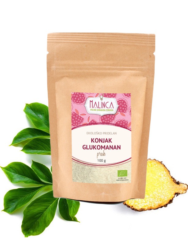 Organic Konjac Powder 100g Malinca.eu