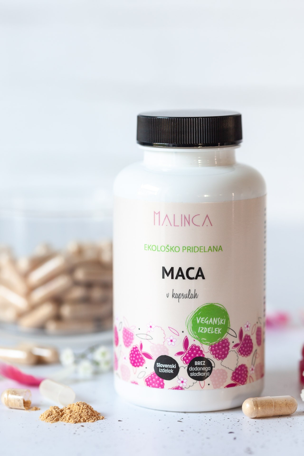 Maca v kapsulah iz ekološke pridelave