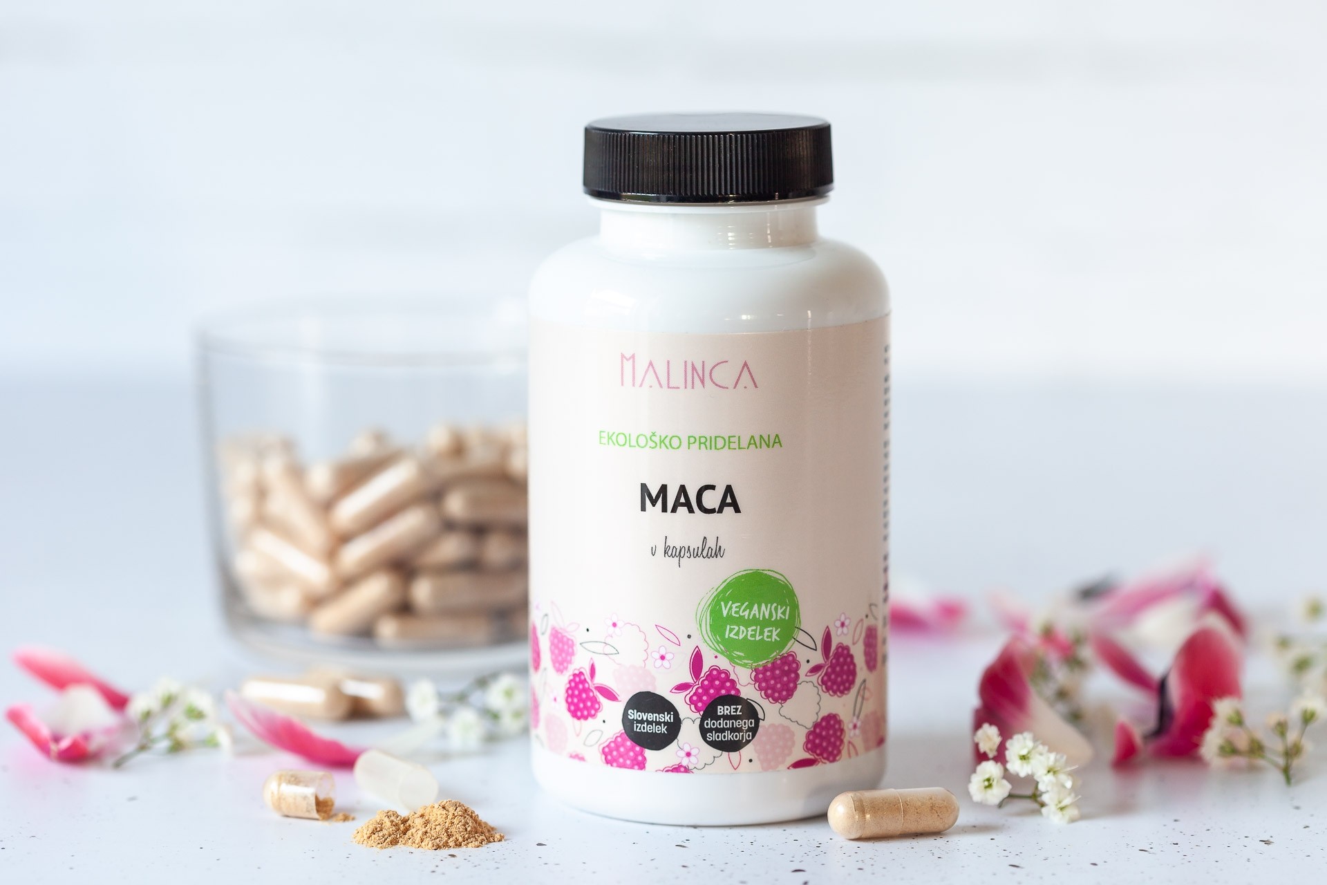 Maca v kapsulah iz ekološke pridelave