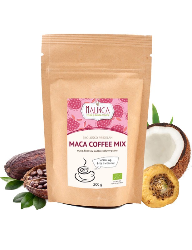 Organic Maca Coffee Mix 200g Malinca.eu