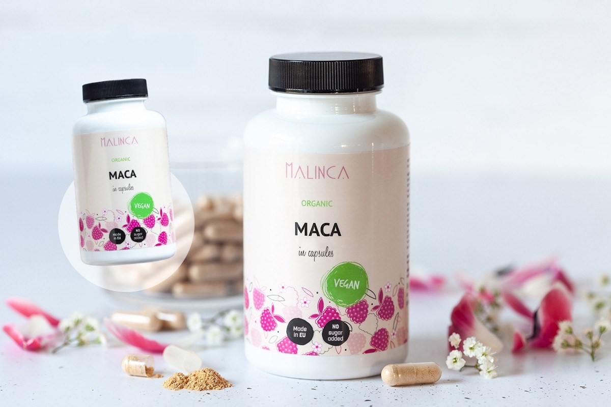 Maca v kapsulah iz ekološke pridelave