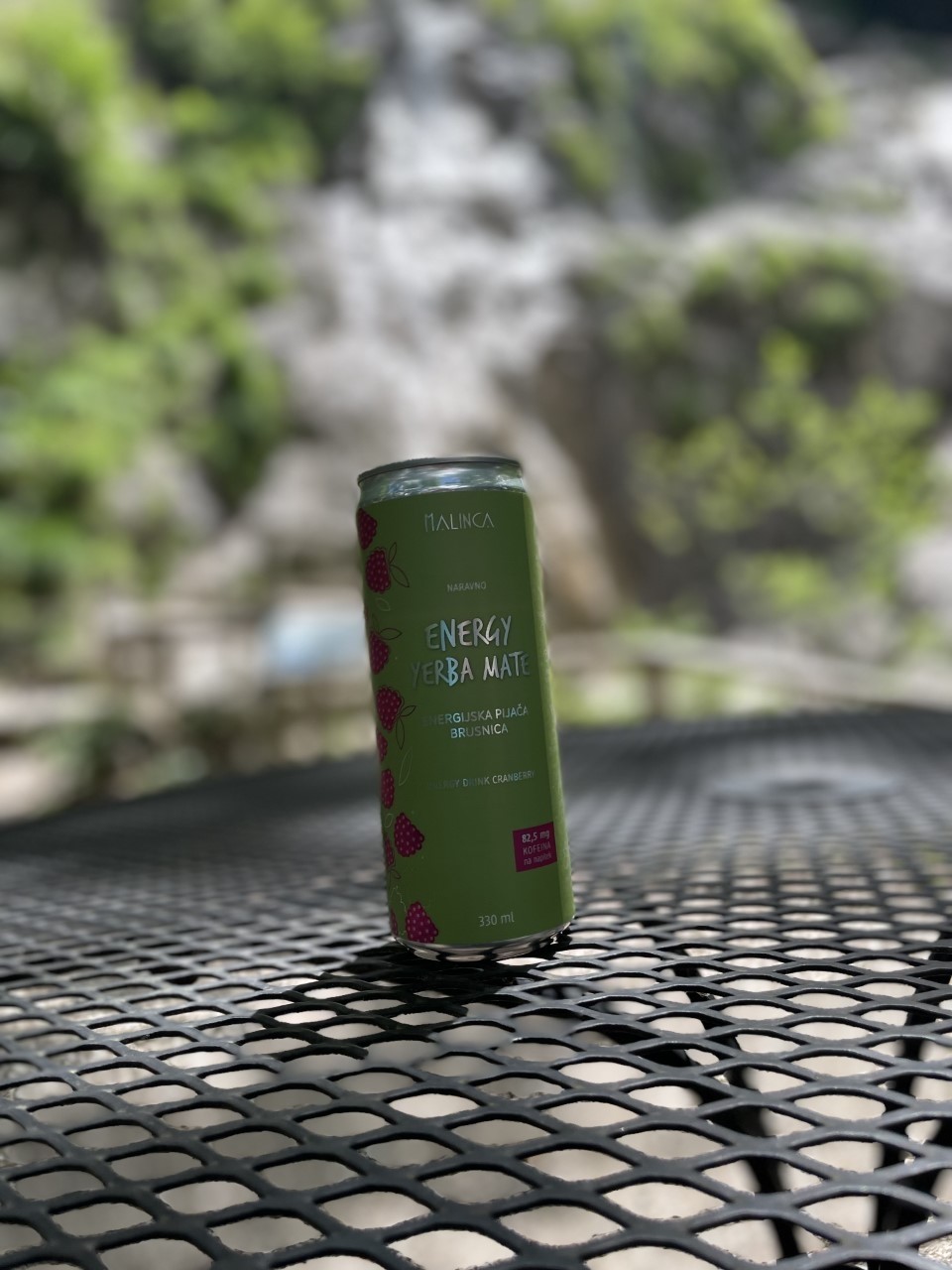 Natural energy drink cranberry