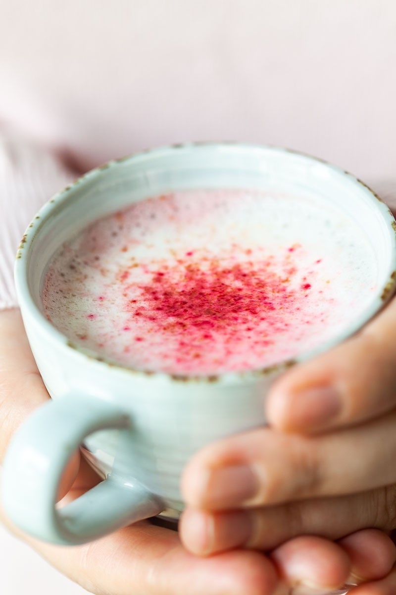 Pink latte mix 