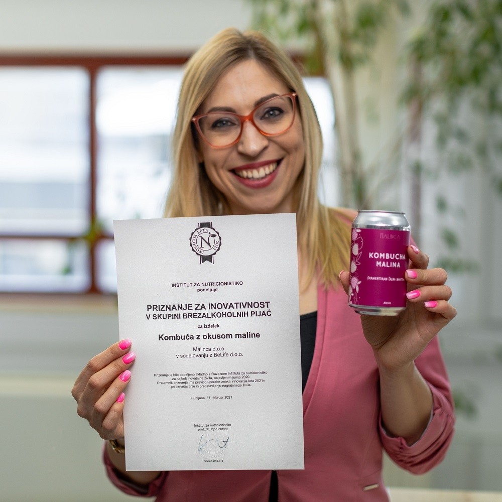 Kombucha malina priznanje