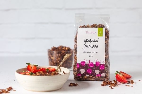 Homemade granola with chocolate