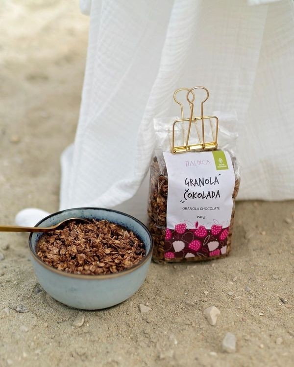 Homemade granola with chocolate