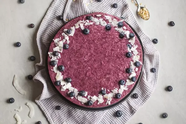 Tort de budincă de chia ușor