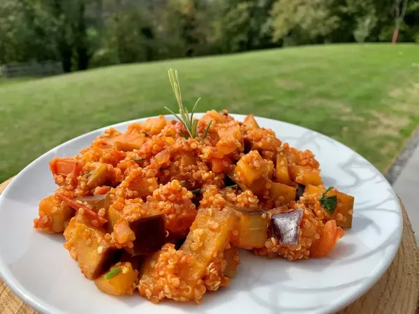 Vinete prăjite cu quinoa